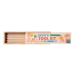 Artist's Tool Kit wooden coloured pencil set
